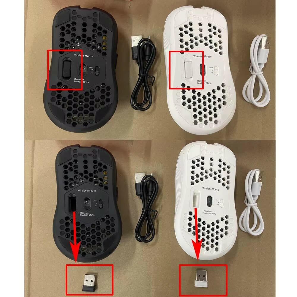 2.4G Wireless Mouse with RGB - PcZone
