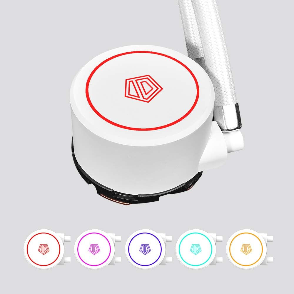 AURAFLOW X 360 SNOW CPU Water Cooler RGB AIO Cooler 360Mm CPU Liquid Cooler 3X 120Mm RGB Fan, Intel 115X/1200/2066, AMD AM4/AM5