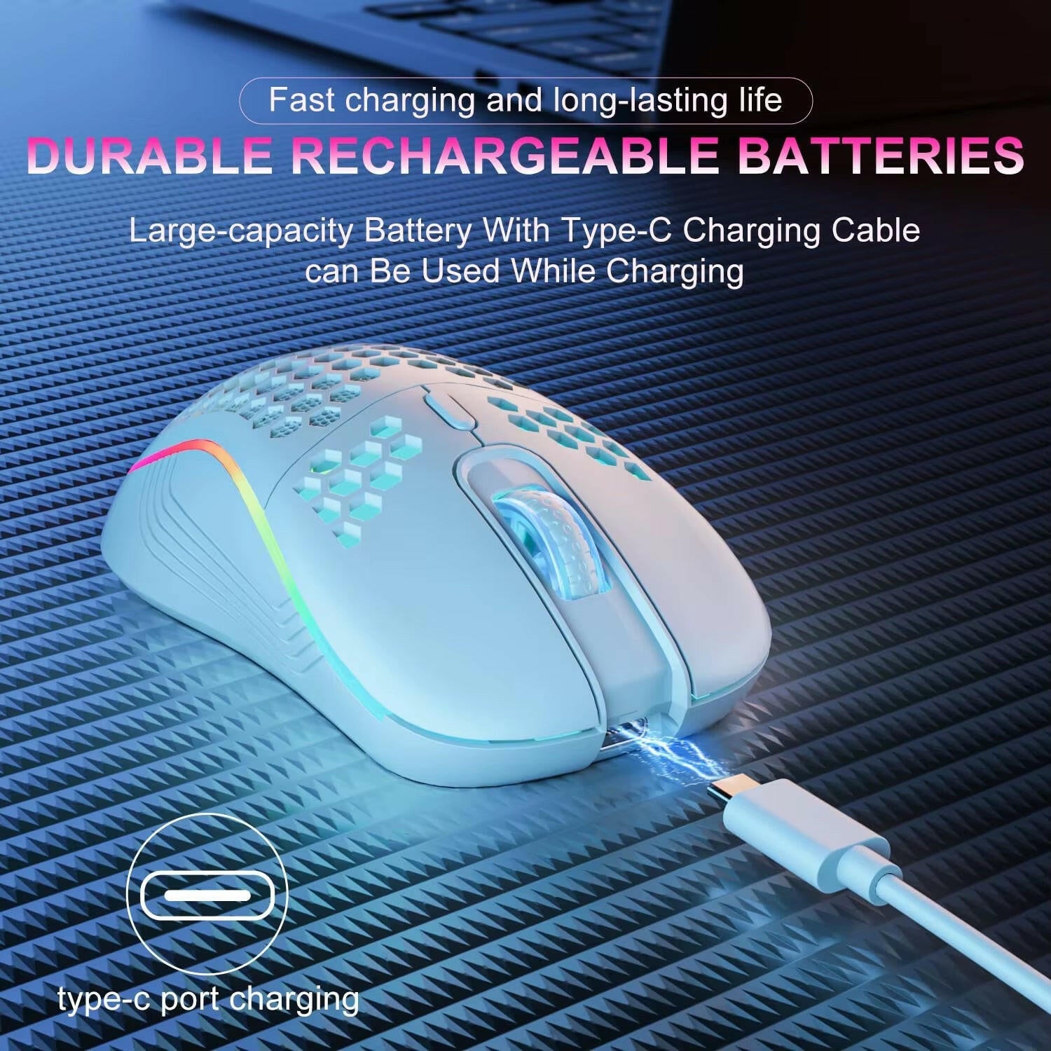 2.4G Wireless Mouse with RGB - PcZone