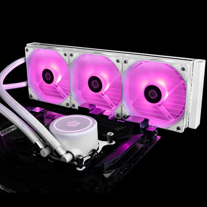 AURAFLOW X 360 SNOW CPU Water Cooler RGB AIO Cooler 360Mm CPU Liquid Cooler 3X 120Mm RGB Fan, Intel 115X/1200/2066, AMD AM4/AM5