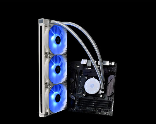 AURAFLOW X 360 SNOW CPU Water Cooler RGB AIO Cooler 360Mm CPU Liquid Cooler 3X 120Mm RGB Fan, Intel 115X/1200/2066, AMD AM4/AM5