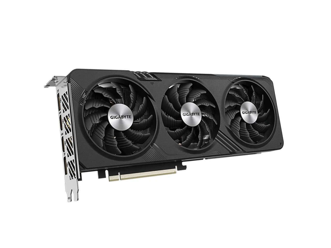 Gigabyte Geforce RTX 4060 8GB graphics card with triple fan design for optimal cooling and performance.