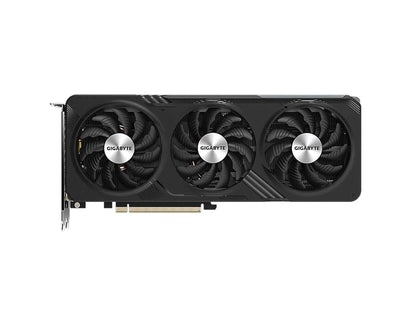 Geforce RTX 4060 8G graphics card from Gigabyte with triple fans for optimal cooling and performance.