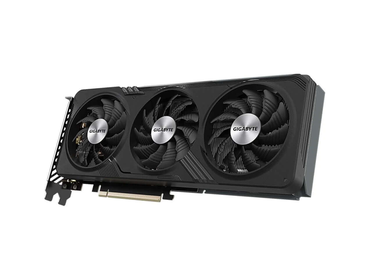 Geforce RTX 4060 8G graphics card with triple fans designed for high-performance gaming and creative tasks.