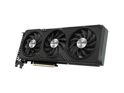 Geforce RTX 4060 8G graphics card with triple fans designed for high-performance gaming and creative tasks.