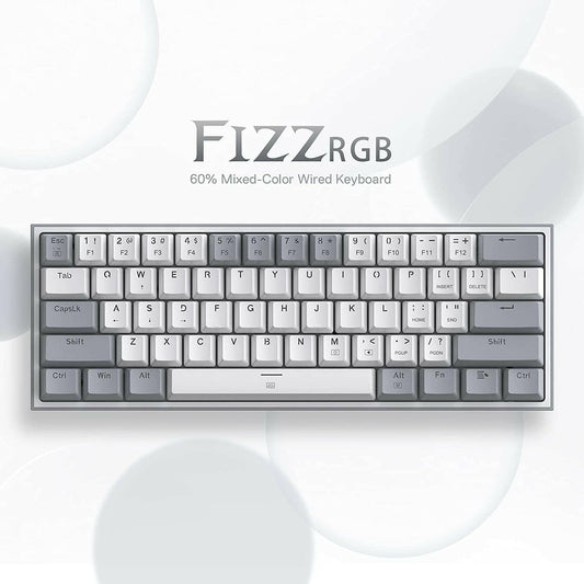 K617 Fizz 60% Wired RGB Gaming Keyboard - PcZone